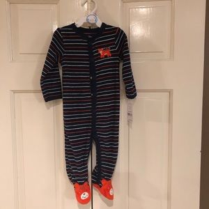 Baby Tiger fuzzy onesie 9mo